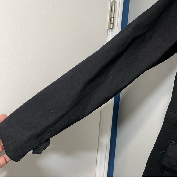 Monarda Patchwork Utility Black Jacket with Hood - Picture 8 of 13